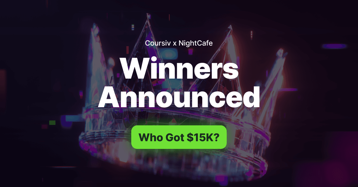 Coursiv and NightCafe Announce Winners of the $15,000 BeyondAI Art Challenge